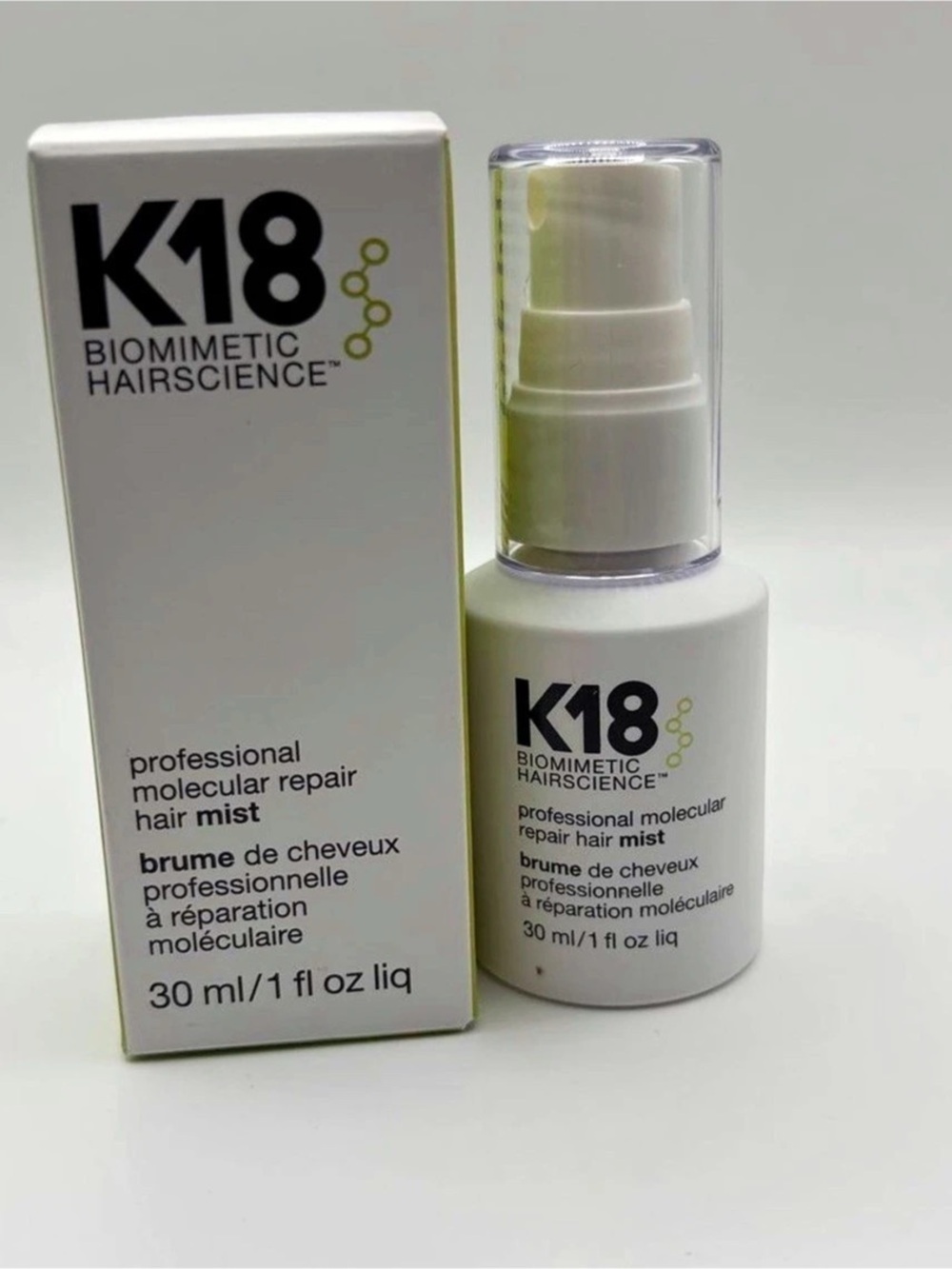 K18 Professional Molecular Repair Hair Mist Hair Mist 30 ml NWT
